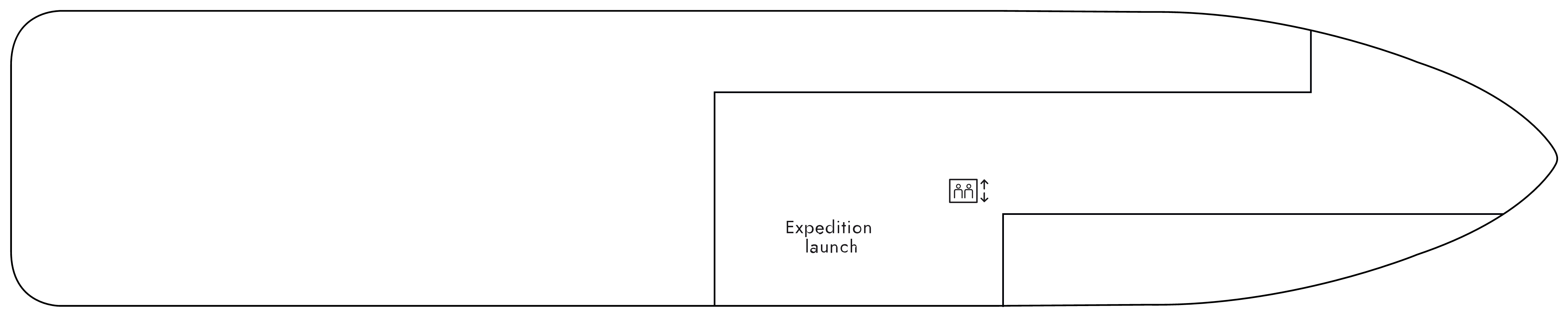 Spitsbergen, Deck 3: official cabin and venue layout
