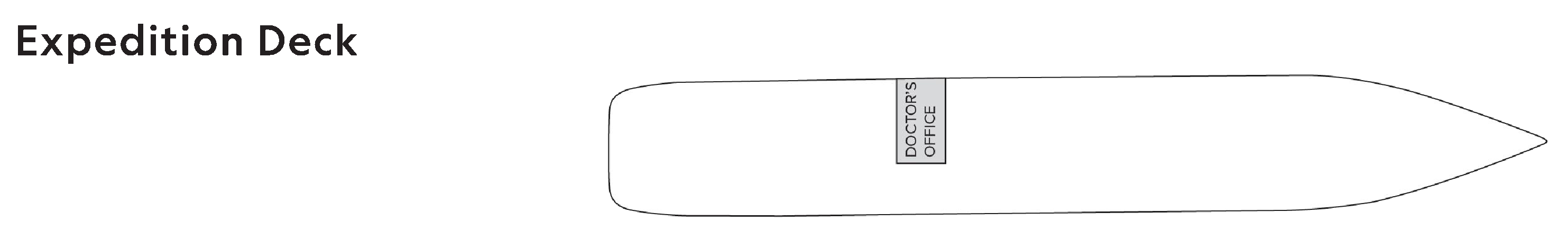 National Geographic Orion, Deck 1: official cabin and venue layout