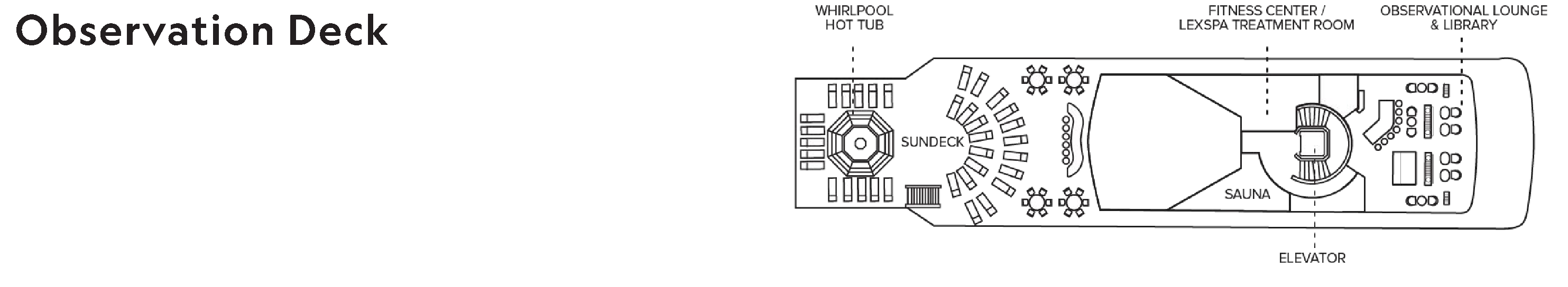 National Geographic Orion, Deck 5: official cabin and venue layout
