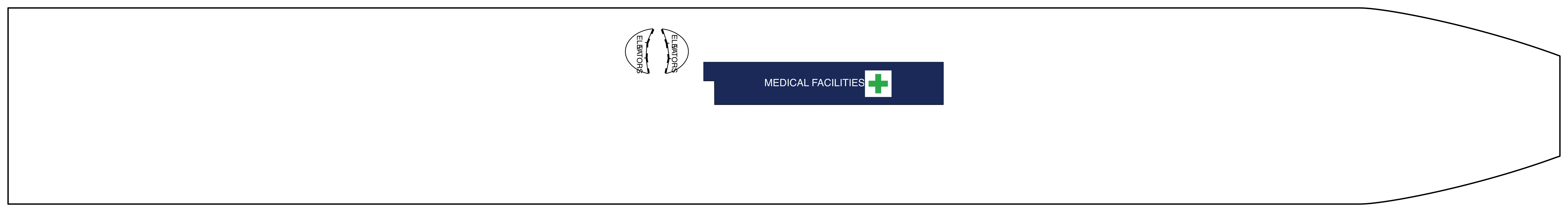 Celebrity Constellation, Deck 1: official cabin and venue layout