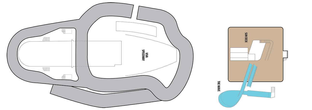 Norwegian Viva, Deck 19: official cabin and venue layout