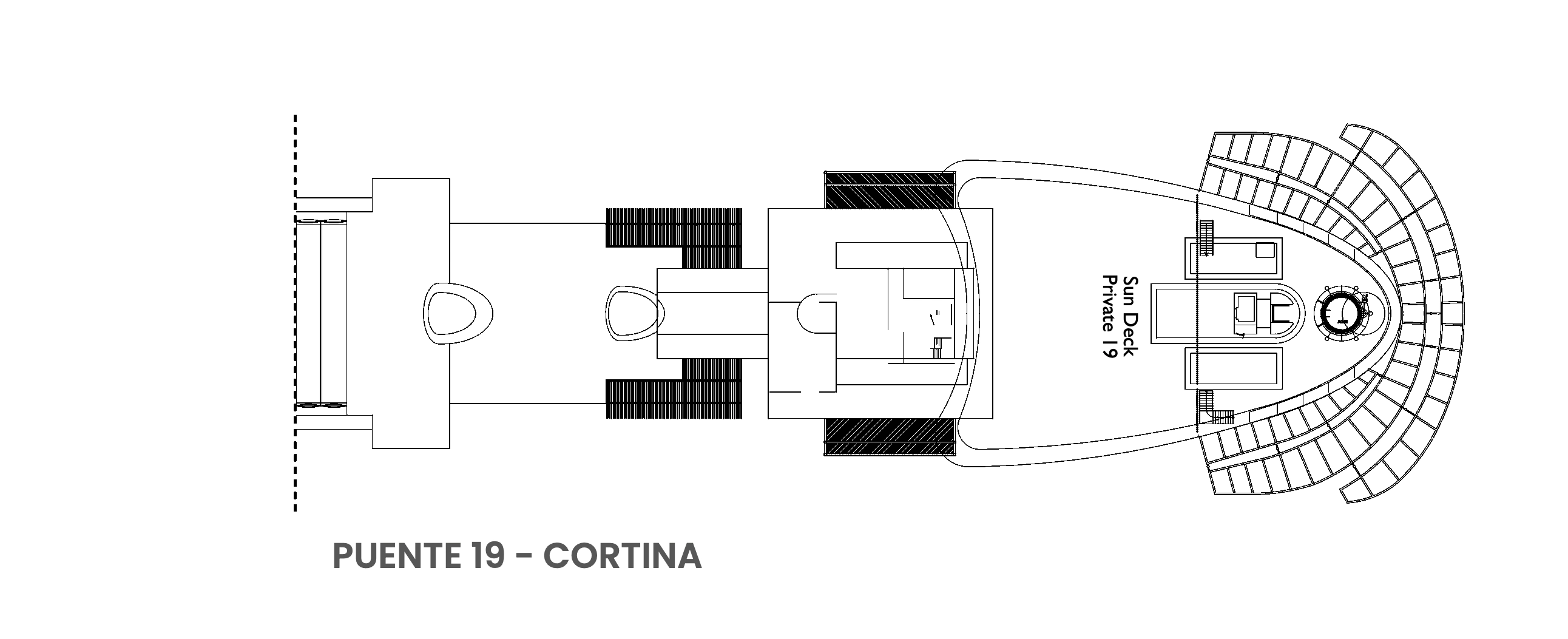 Costa Smeralda, Deck 19: official cabin and venue layout