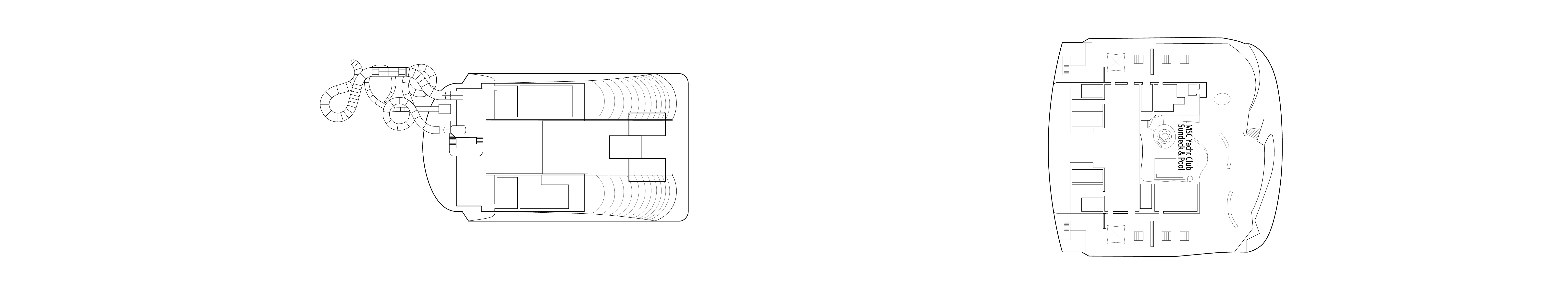 MSC World Atlantic, Deck 22: official cabin and venue layout