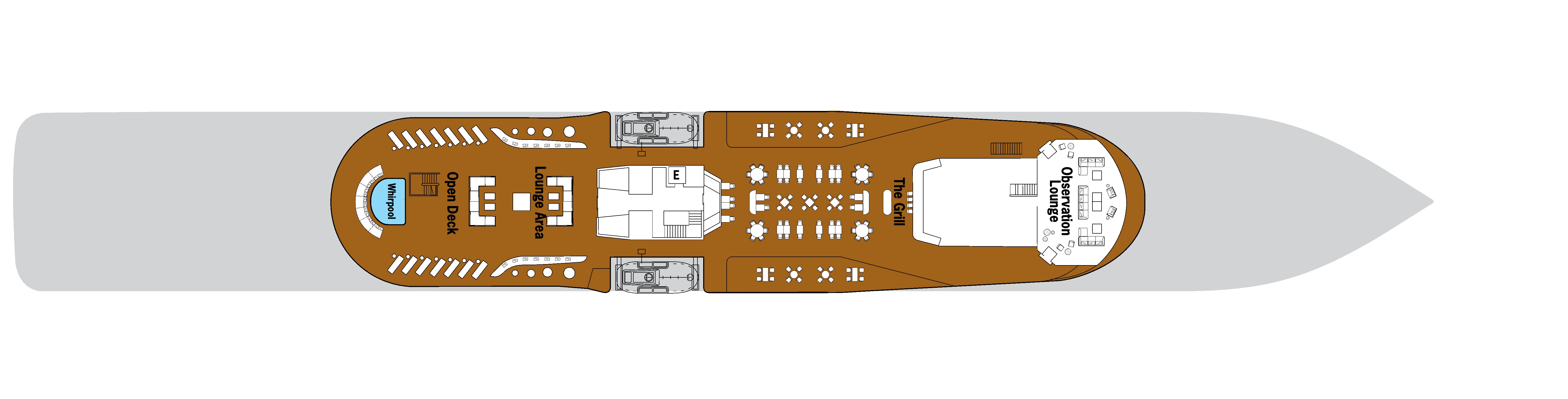 Silver Origin, Deck 7: official cabin and venue layout