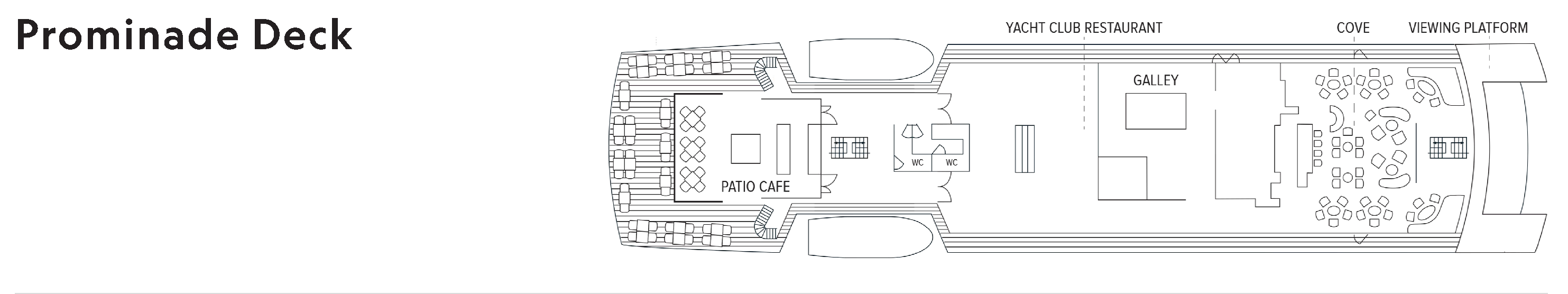 National Geographic Islander II, Deck 4: official cabin and venue layout