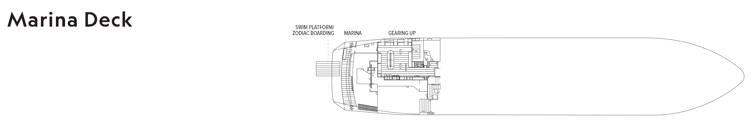National Geographic Islander II, Deck 1: official cabin and venue layout