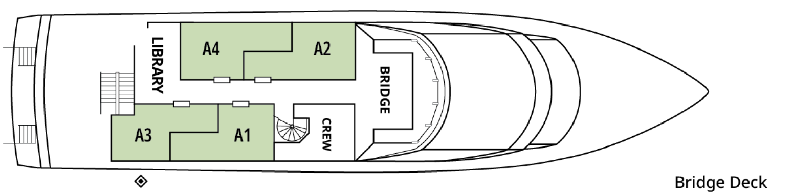 Safari Quest, Deck 3: official cabin and venue layout