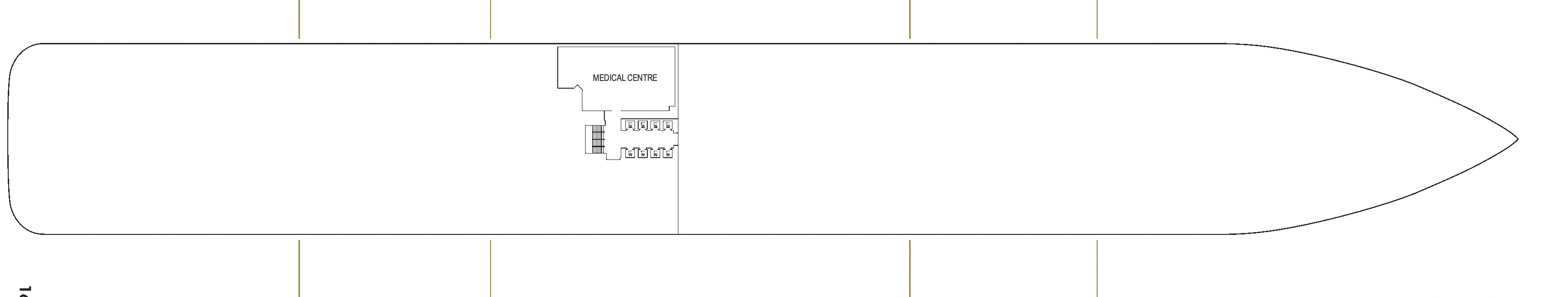 Arvia, Deck 3: official cabin and venue layout