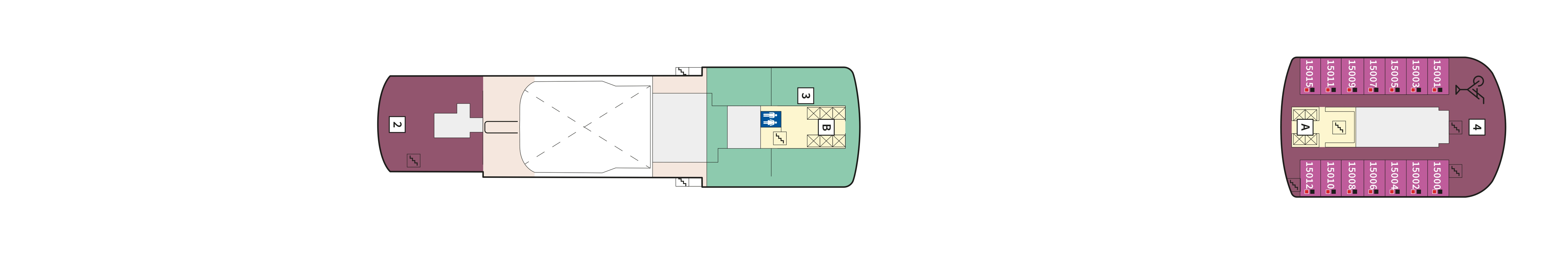 Mein Schiff 7, Deck 15: official cabin and venue layout