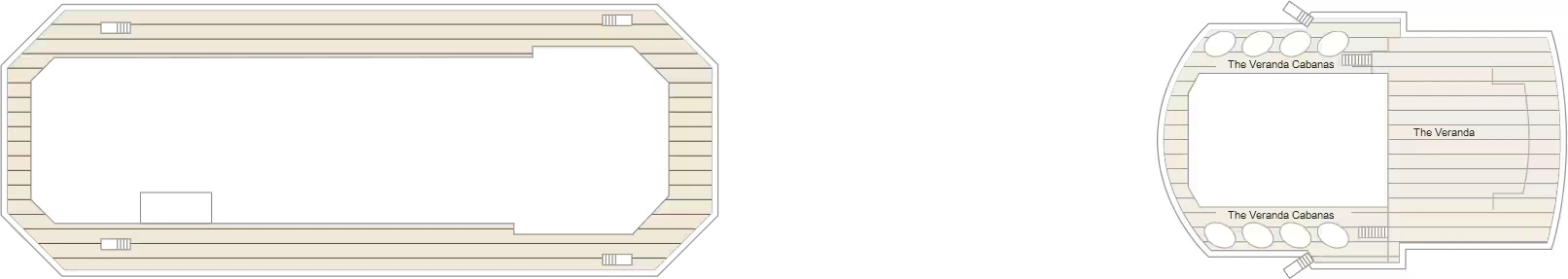 Marella Voyager, Deck 14: official cabin and venue layout