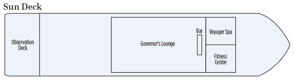 Ganges Voyager II, Deck 3: official cabin and venue layout