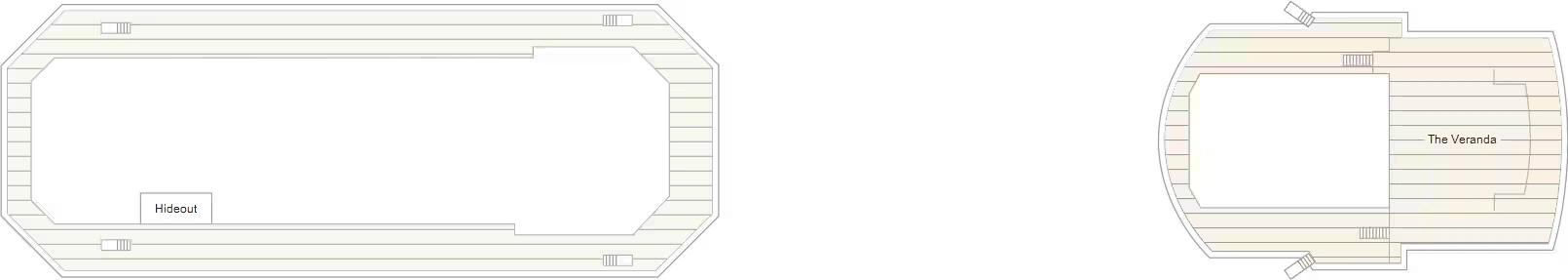 Marella Explorer, Deck 14: official cabin and venue layout