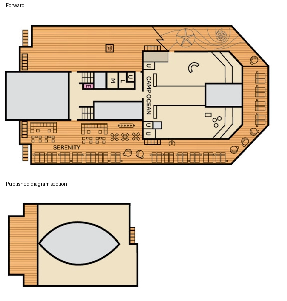 Carnival Valor, Deck 12: official cabin and venue layout