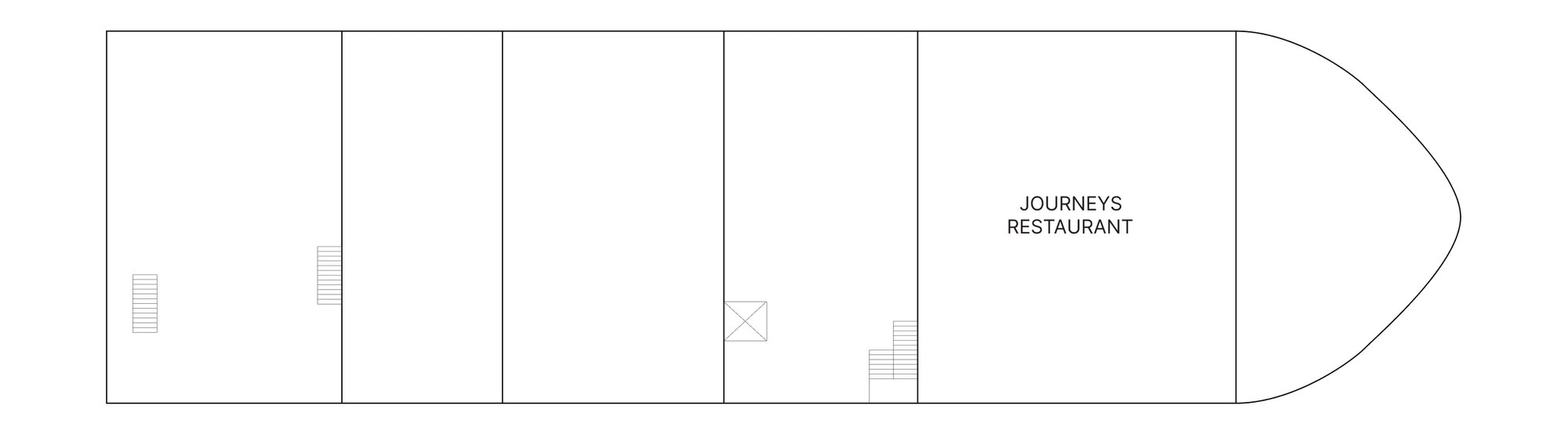 AmaNubia, Deck 1: official cabin and venue layout