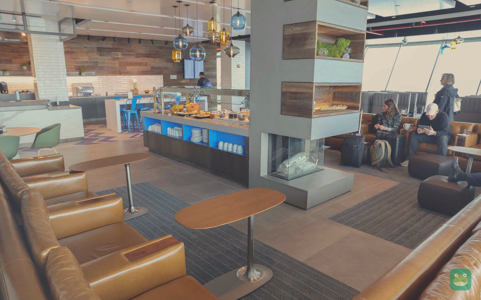 Alaska Lounge, JFK Terminal 7 — main lounge seating