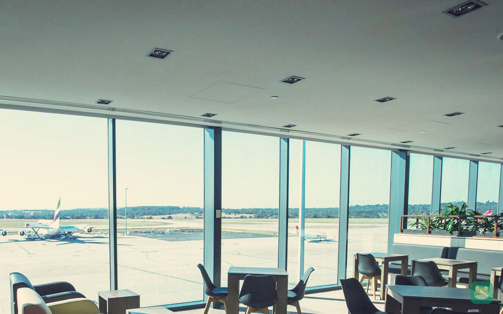Seating area with apron views
