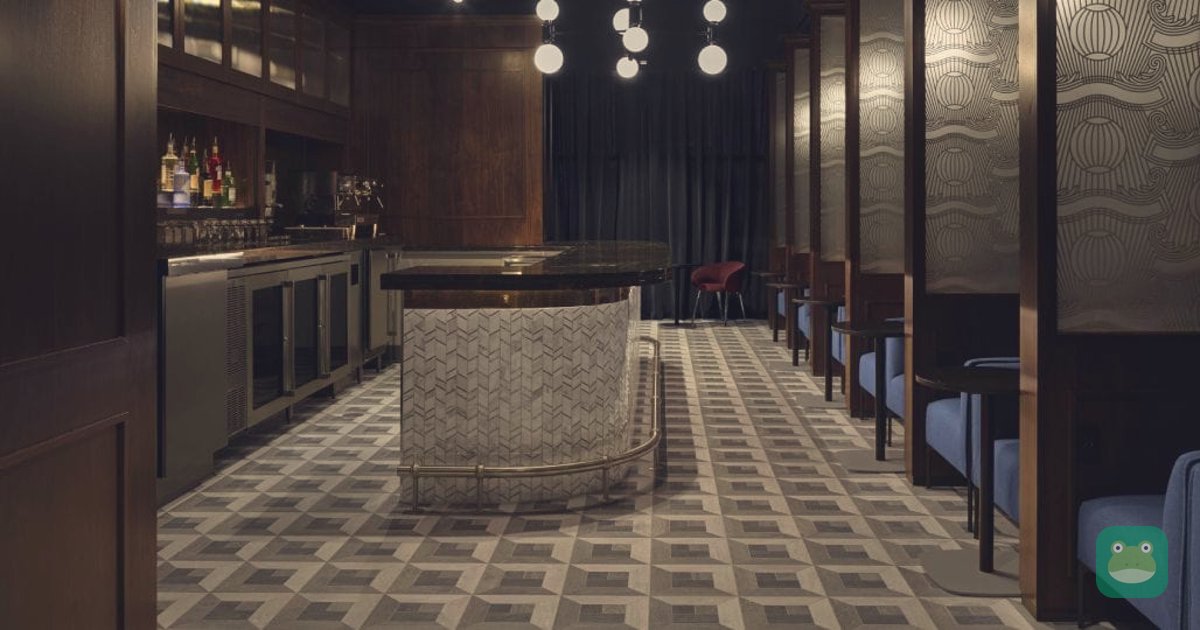 Bar and booth seating, Centurion Lounge JFK Terminal 4
