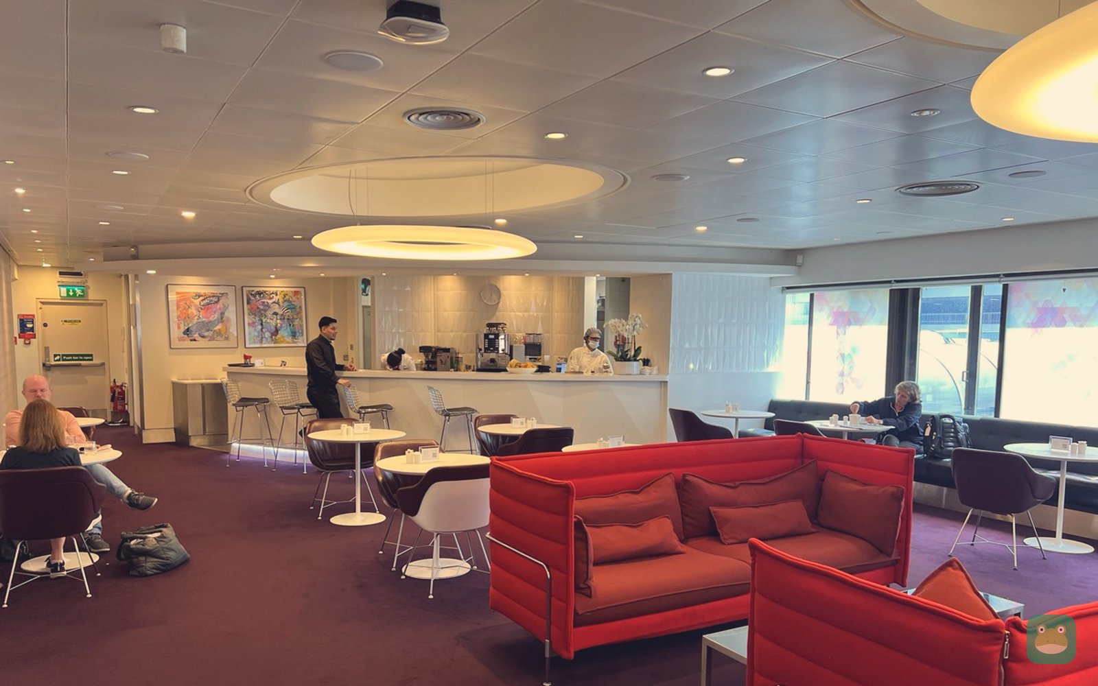Seating, Virgin Atlantic Revivals arrivals lounge, Heathrow T3