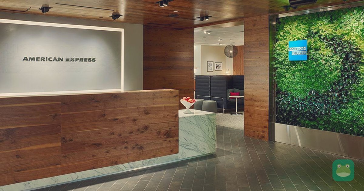Reception desk with living wall, Centurion Lounge IAH