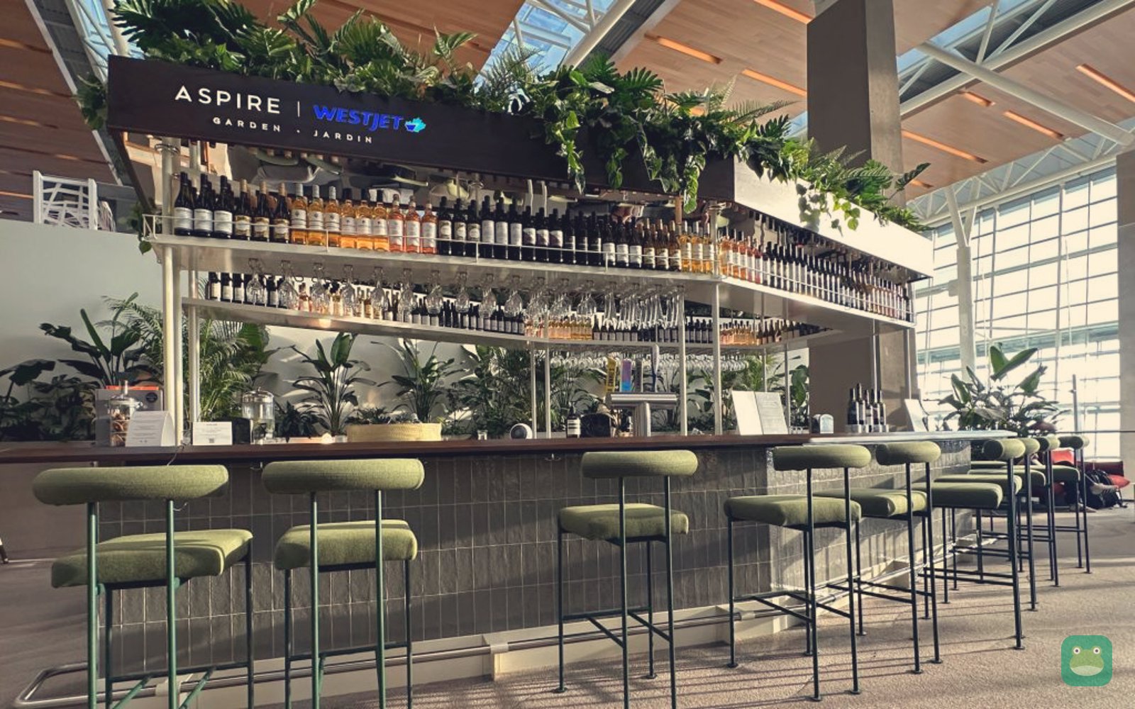 Aspire Lounge and WestJet Garden (Transborder), YYC International Terminal — garden bar
