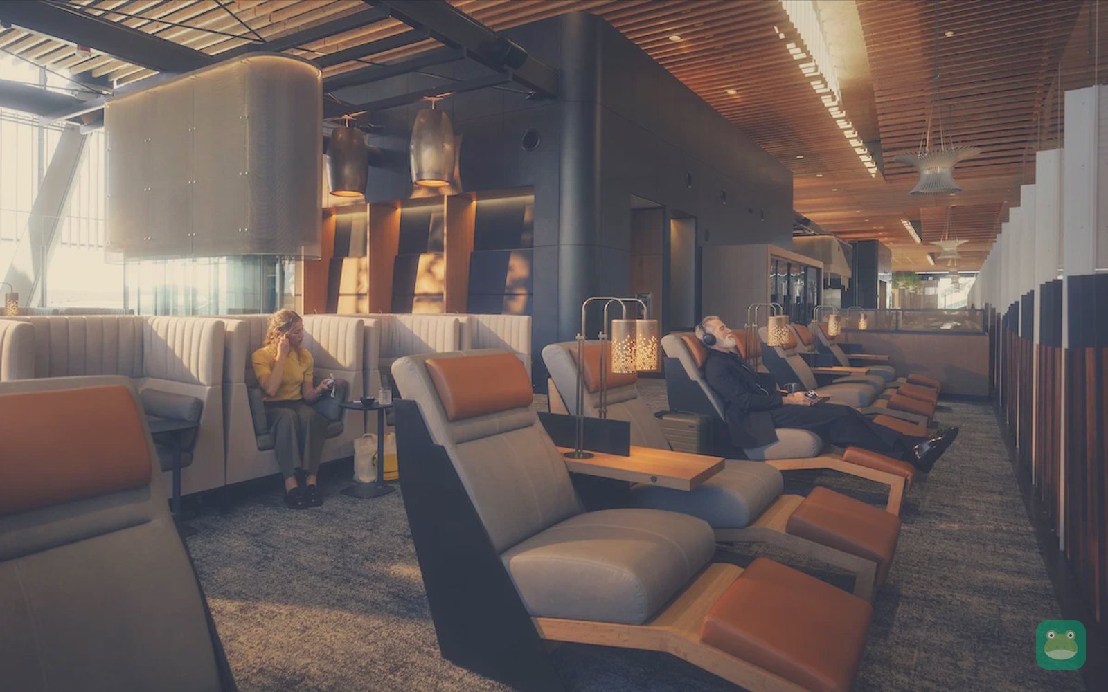 Alaska Lounge, PDX Concourse C — seating