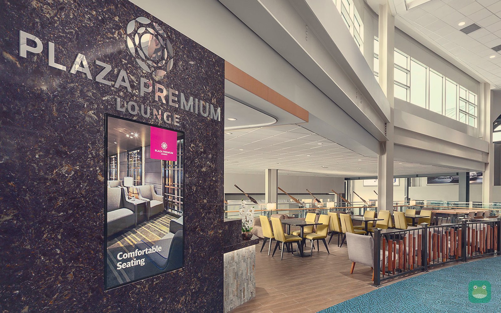 Plaza Premium Lounge (C29), YVR Domestic Terminal — lounge interior
