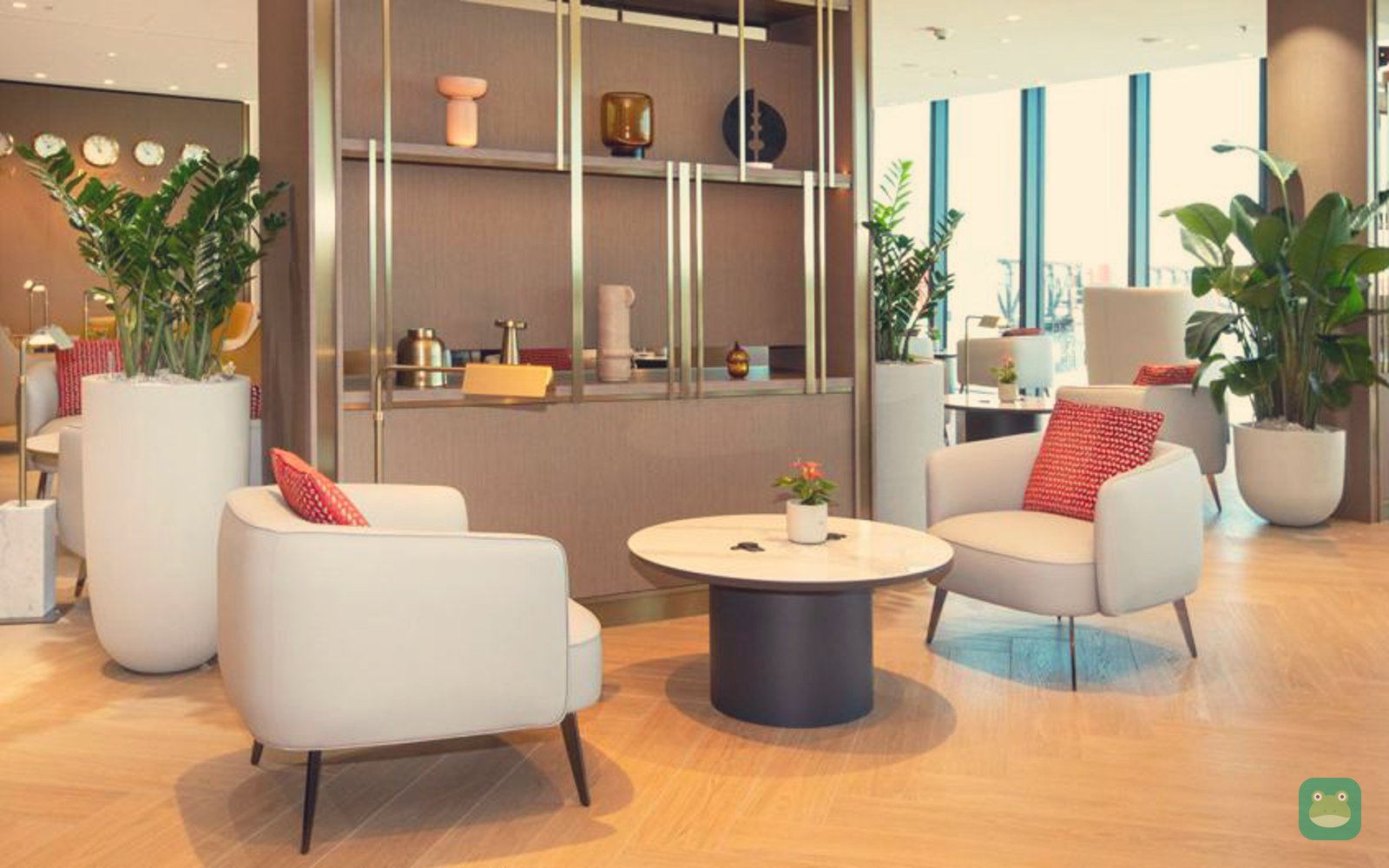 Emirates Lounge, FRA Terminal 3 — armchair seating