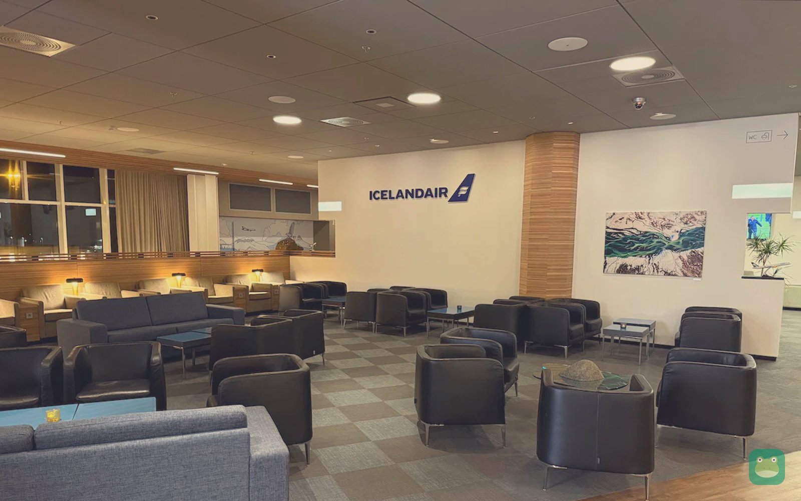 Seating area, Icelandair Saga Lounge Keflavík