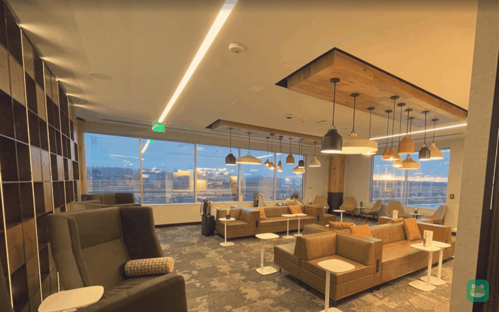 Escape Lounge, PDX Concourse D — lounge seating