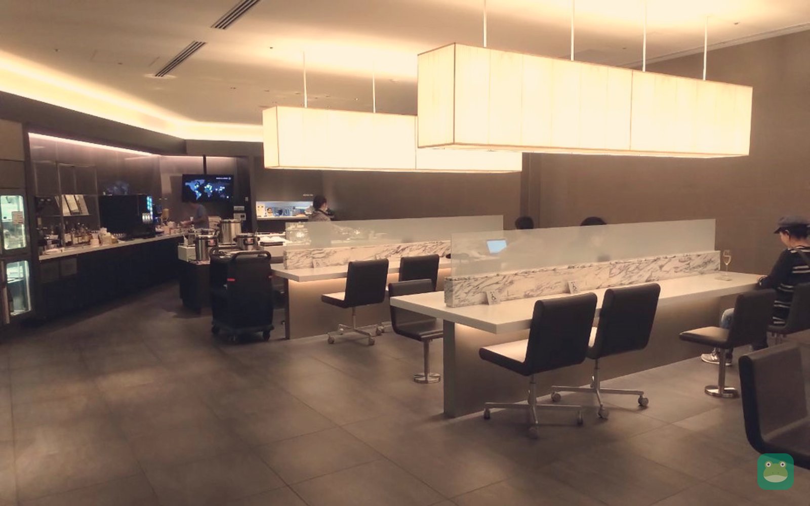 ANA Suite Lounge, HND Terminal 3 — buffet and dining