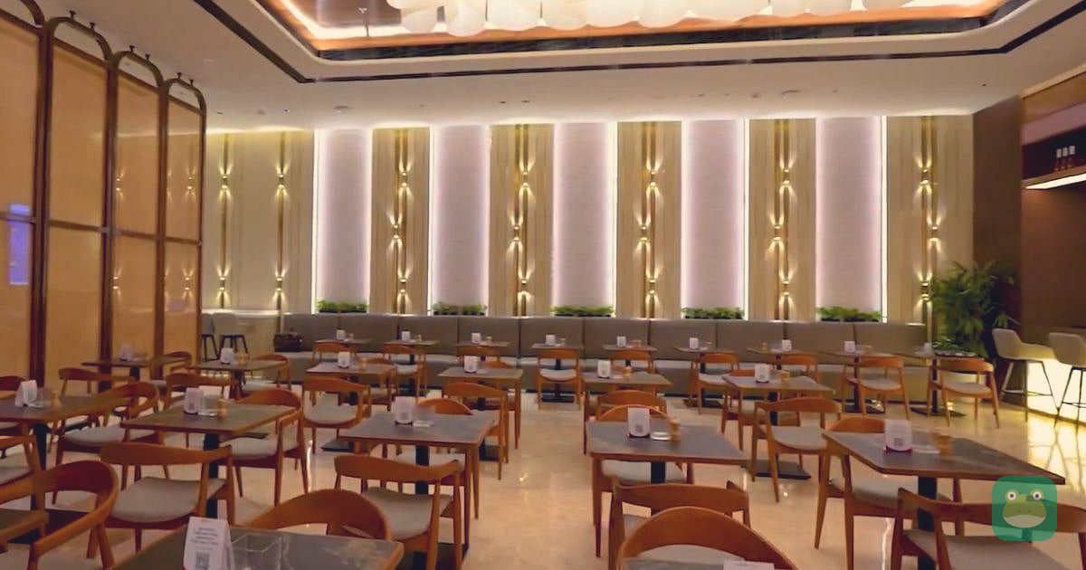 Adani Silver Lounge, Mumbai Terminal 2 — dining area at its February 2026 opening