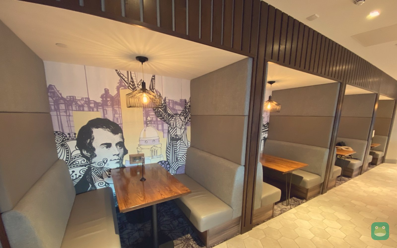 Booth seating, Aspire Lounge (Gate 16), Edinburgh