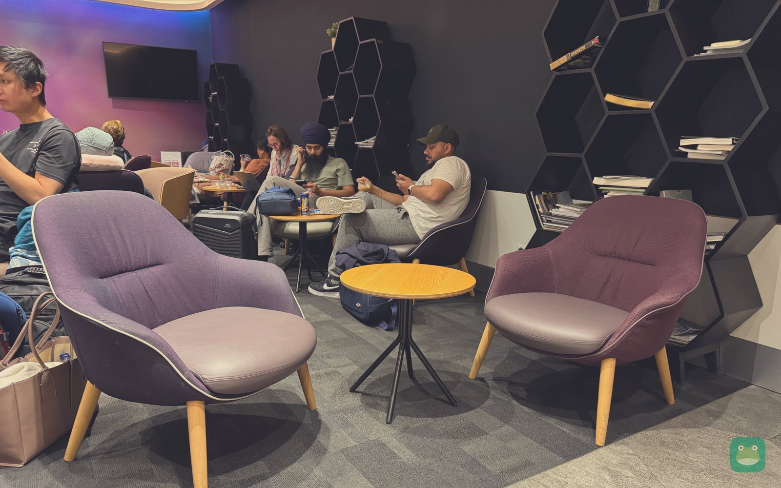 Lounge chairs, YotelAir lounge, Paris CDG Terminal 2E