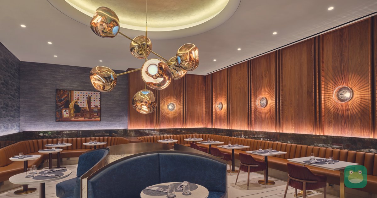 Dining room at the Delta One Lounge, LAX Terminal 3