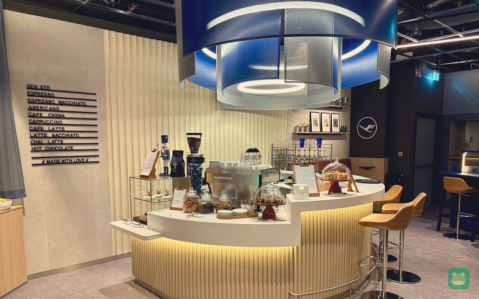 Barista bar in the Lufthansa Senator Lounge Stuttgart (2026)