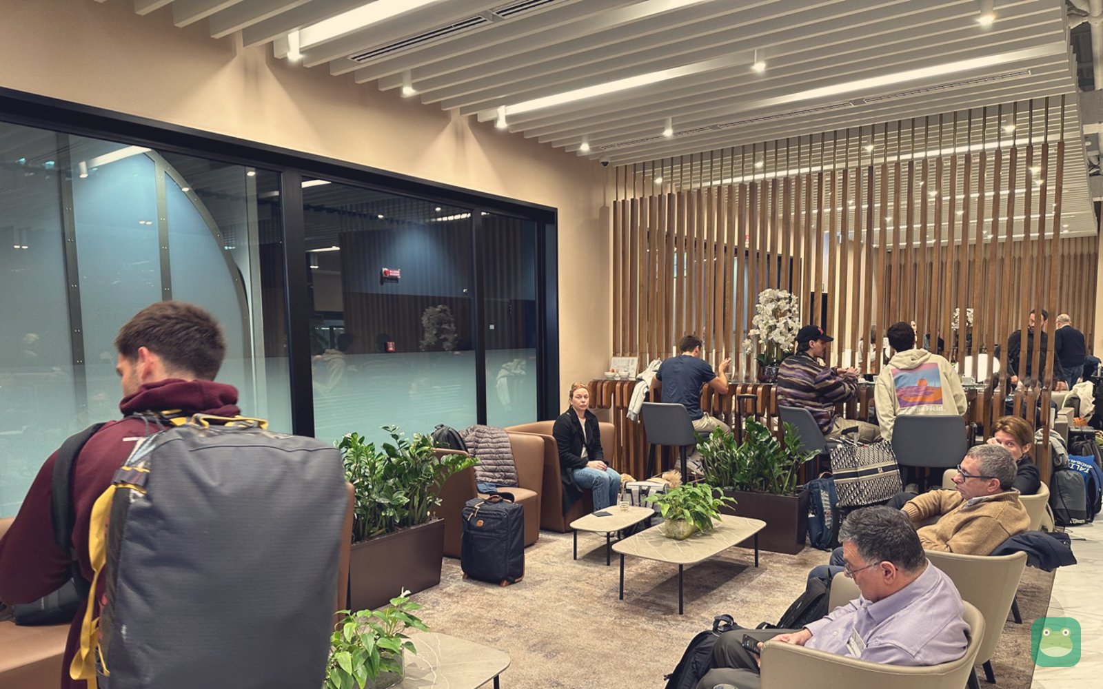 Seating area, Plaza Premium Lounge, FCO Terminal 1