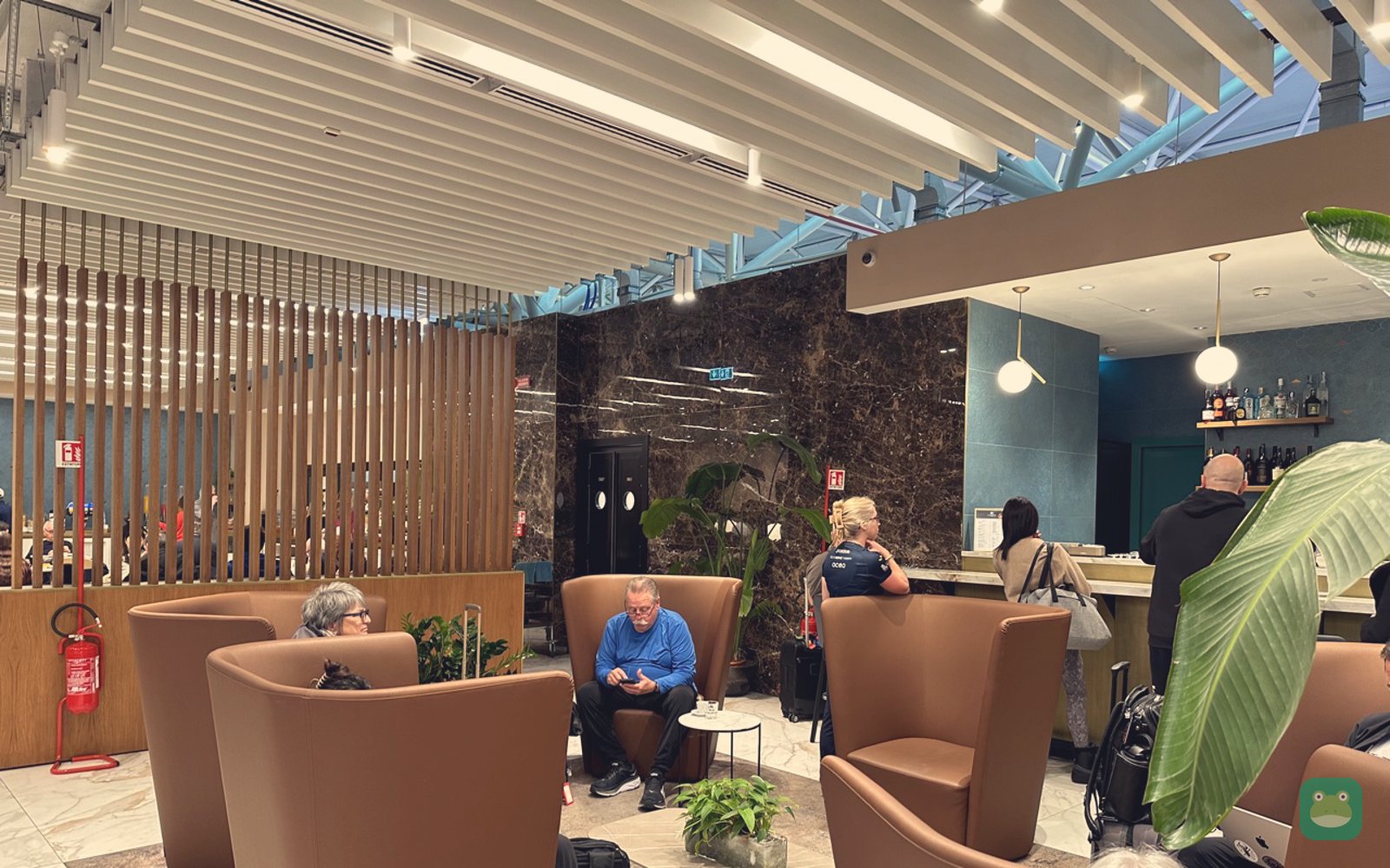 Seating area, Plaza Premium Lounge, FCO Terminal 1