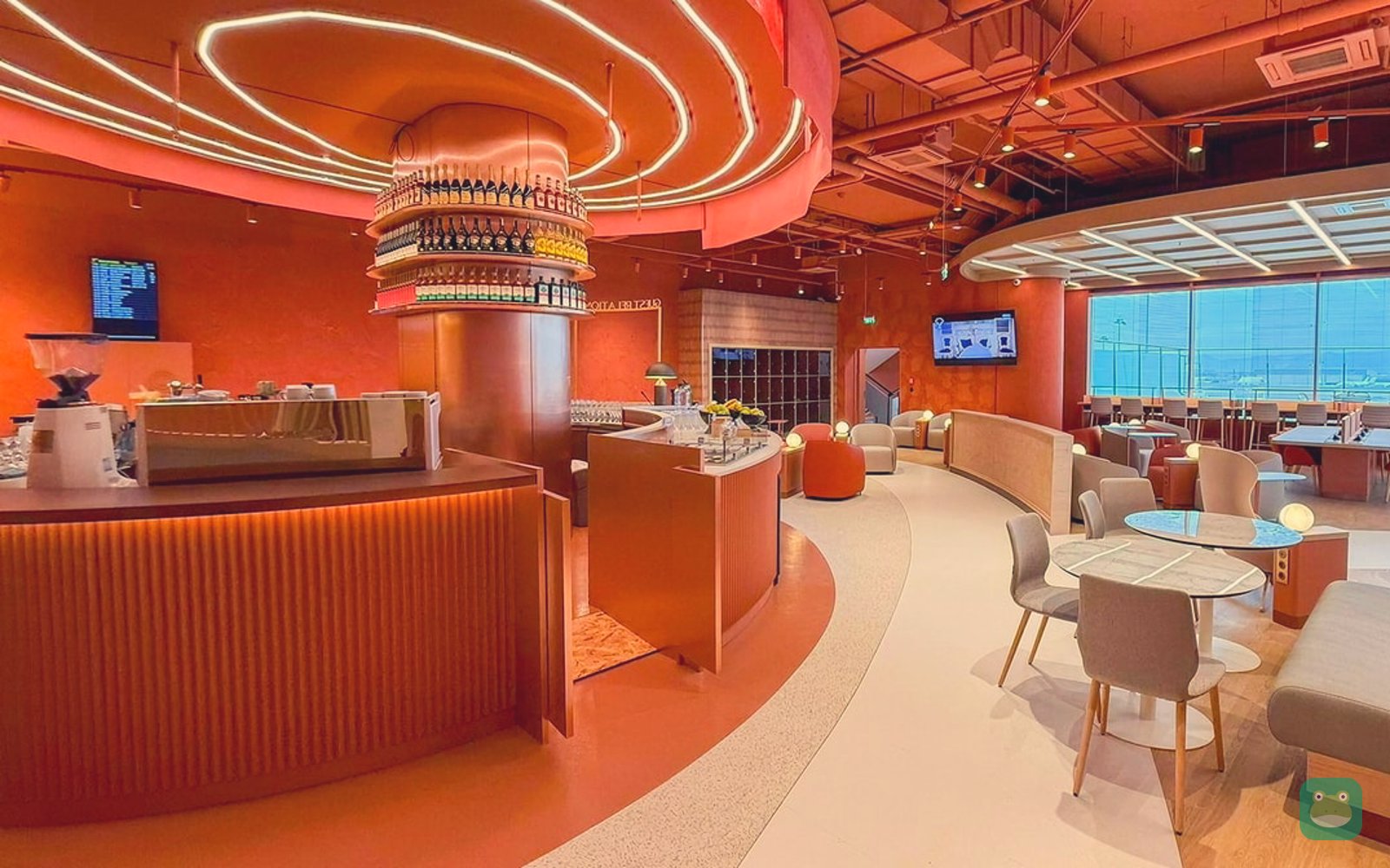Primeclass Lounge, SOF Terminal 2 — dining and bar