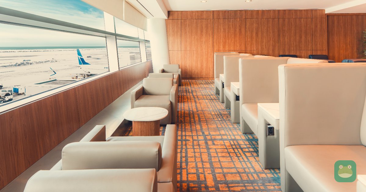 Window seating overlooking the airfield