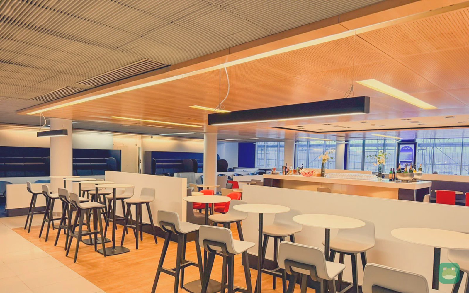 Lower floor seating, Air France Lounge Hall K, Paris CDG Terminal 2E