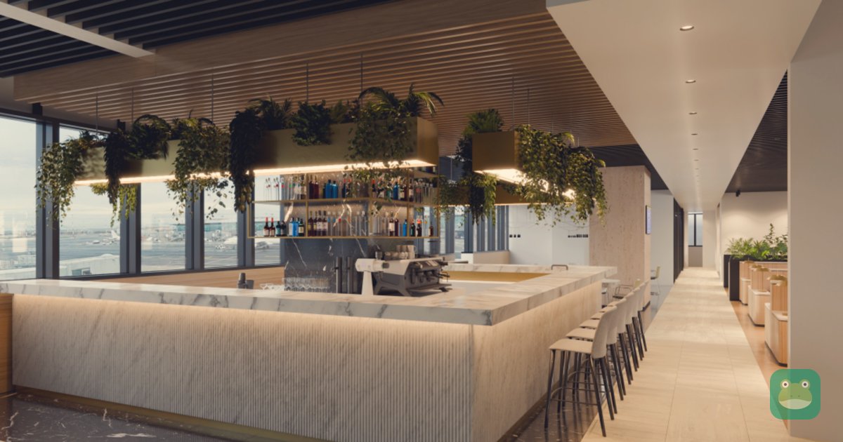 Bar counter, Prima Vista Lounge, Rome Fiumicino Terminal 1