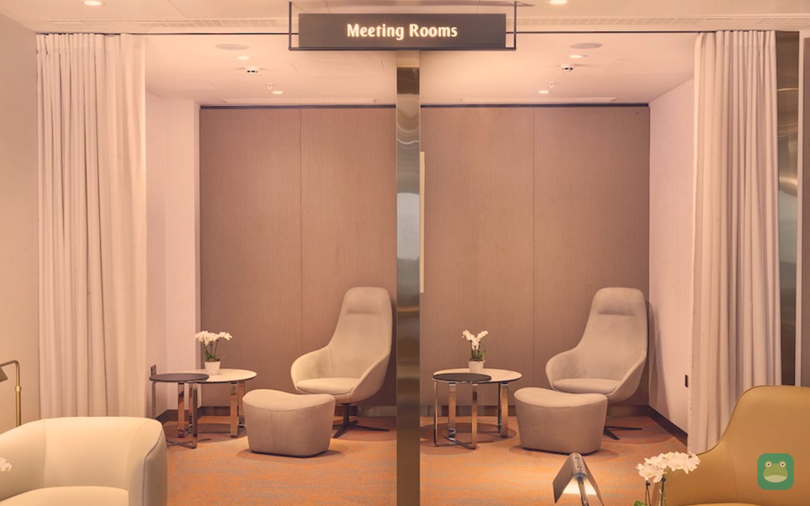 Seating in the Emirates Lounge, Manchester Terminal 2