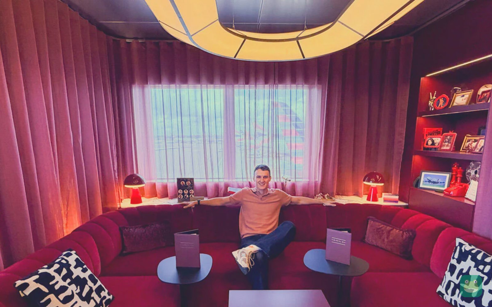 The Royal Box after the 2026 refurbishment, Virgin Atlantic Clubhouse, Heathrow Terminal 3