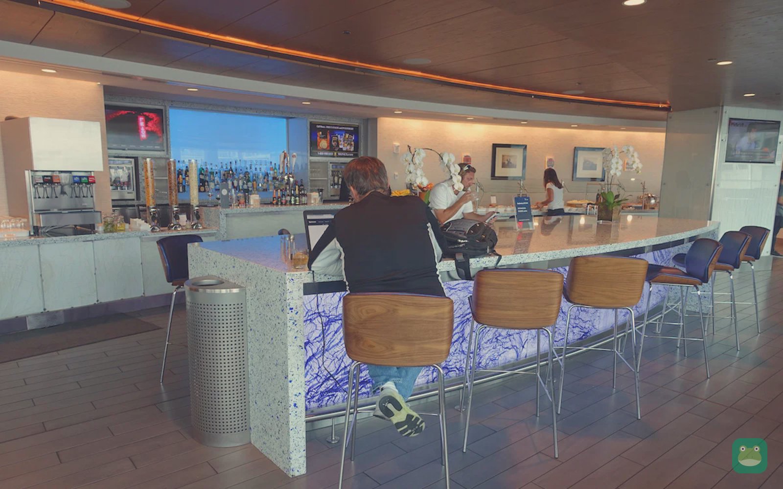 Delta Sky Club (A), SEA Concourse A — bar and dining