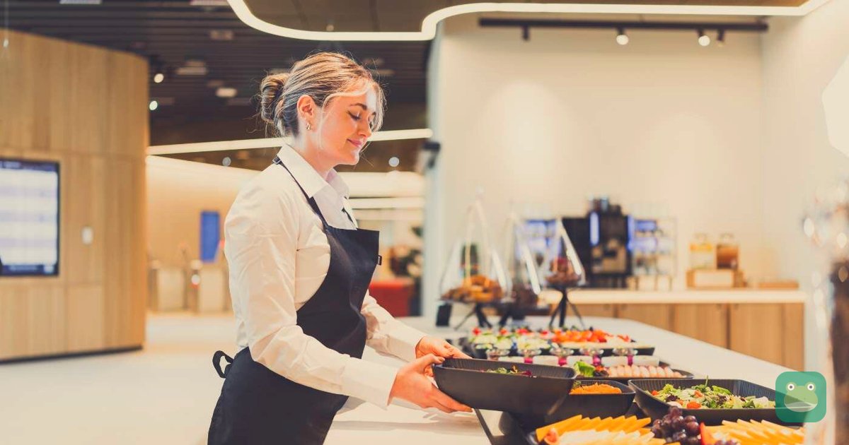 Buffet at Airport Lounge World, Munich