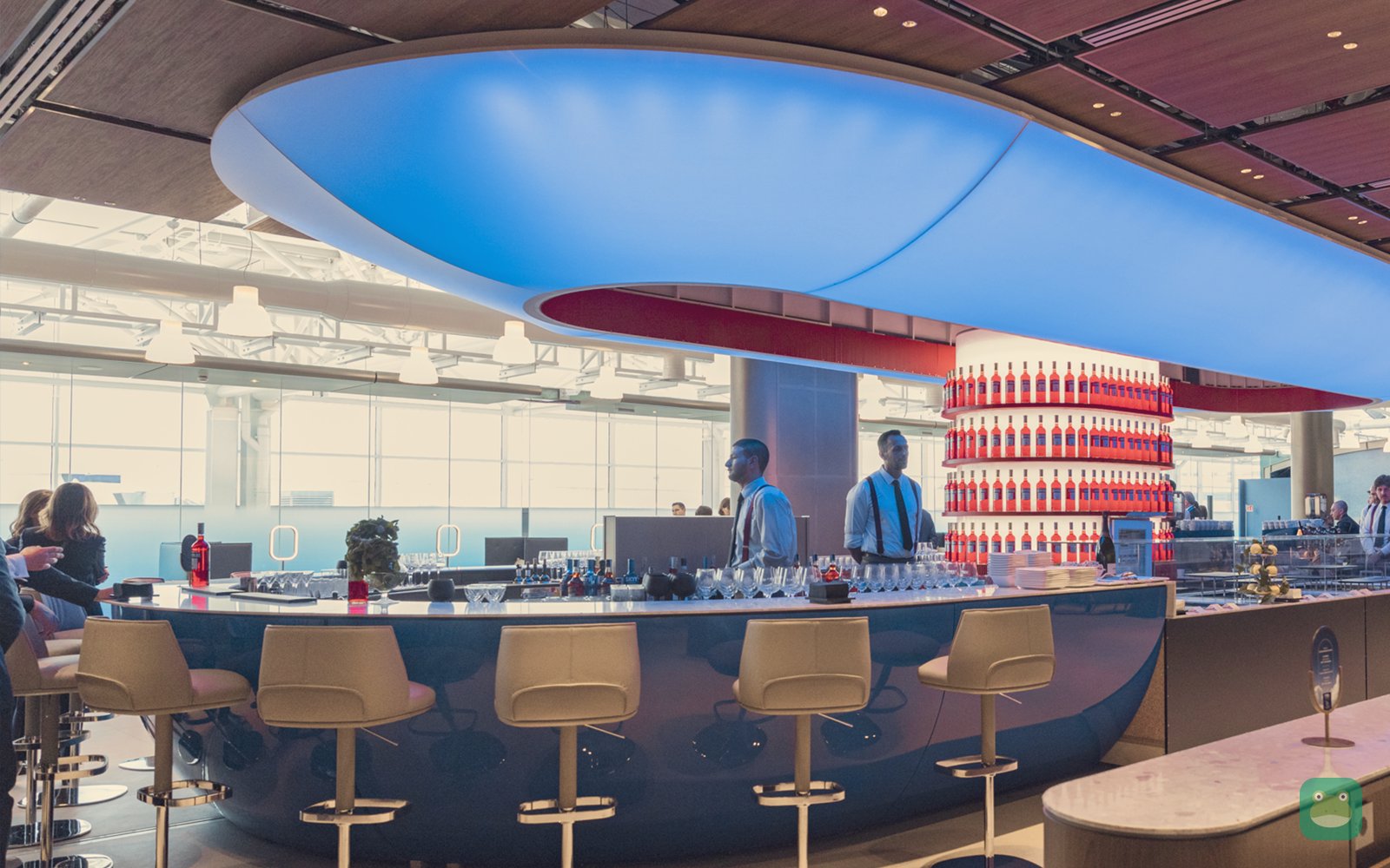 Bar, ITA Airways Hangar Lounge, FCO Terminal 1