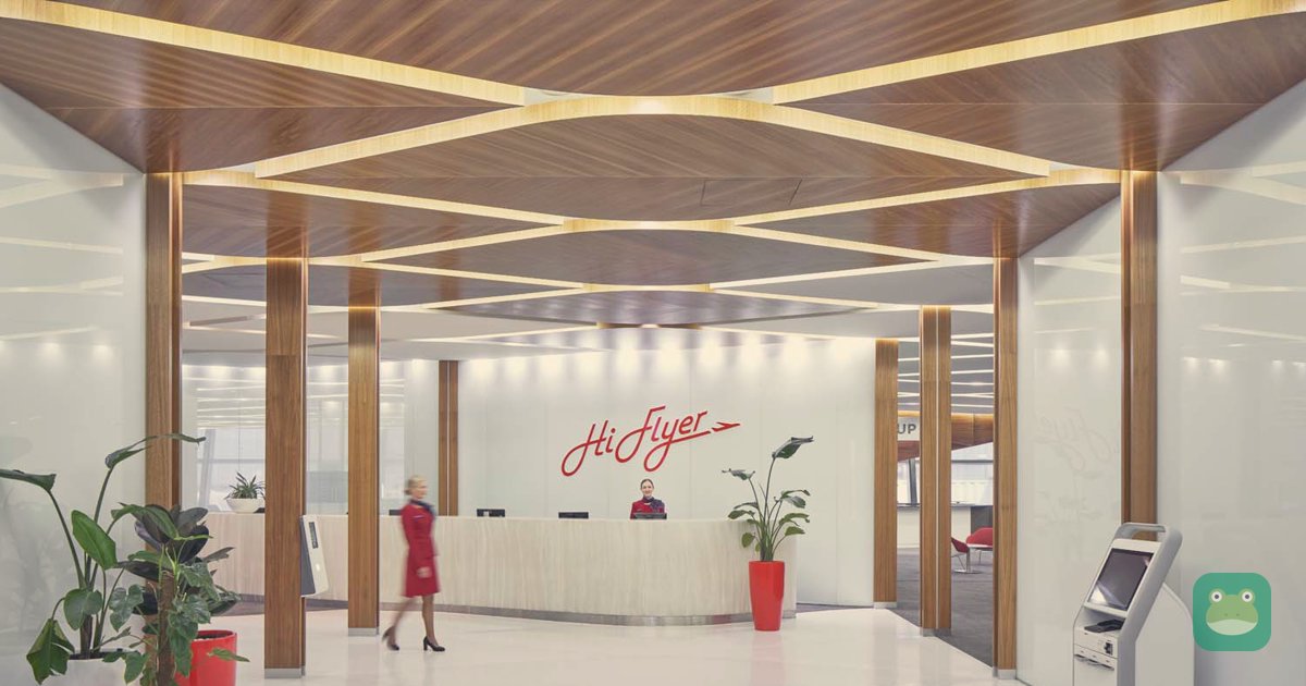 Reception desk at the lounge entrance
