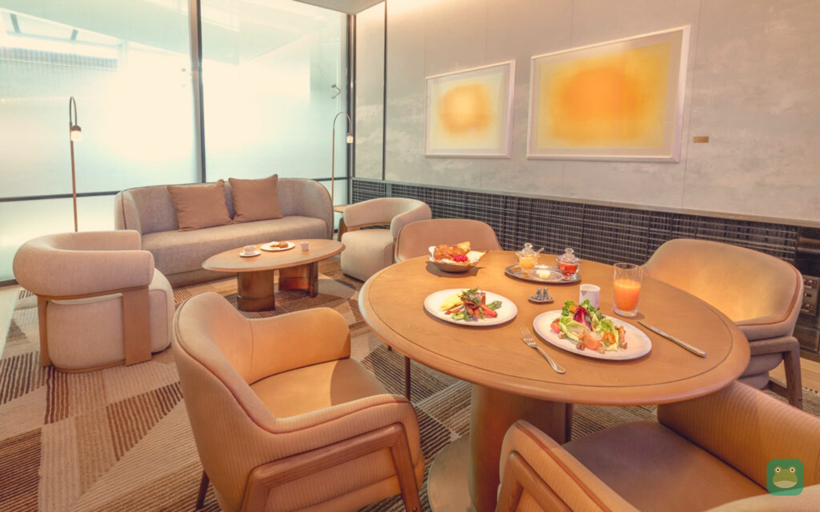 Korean Air First Class Lounge, ICN Terminal 2 Gate 250 — renovated seating (2026)