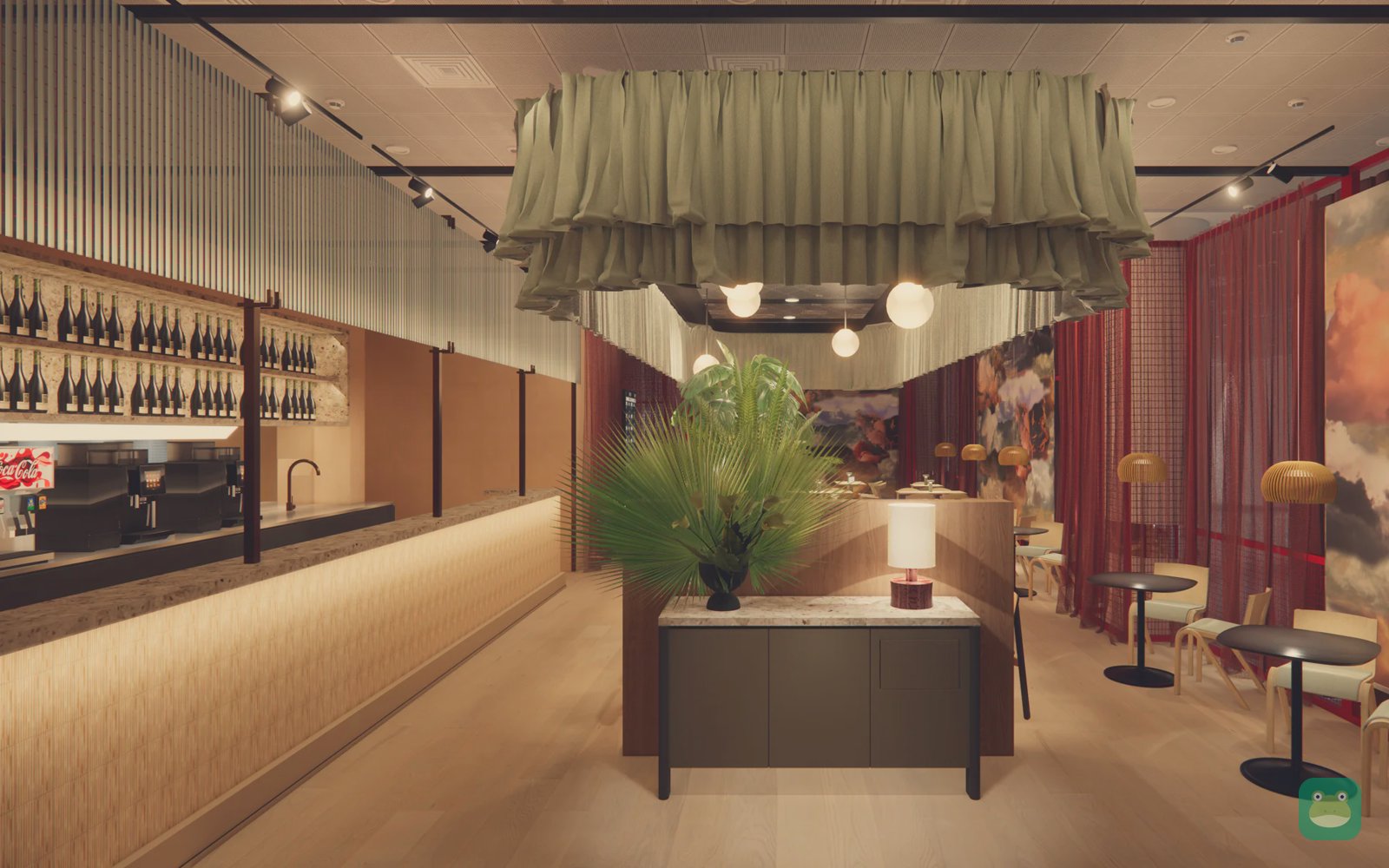 Pop-up LOFT near gate A27 (Brussels Airlines press image)