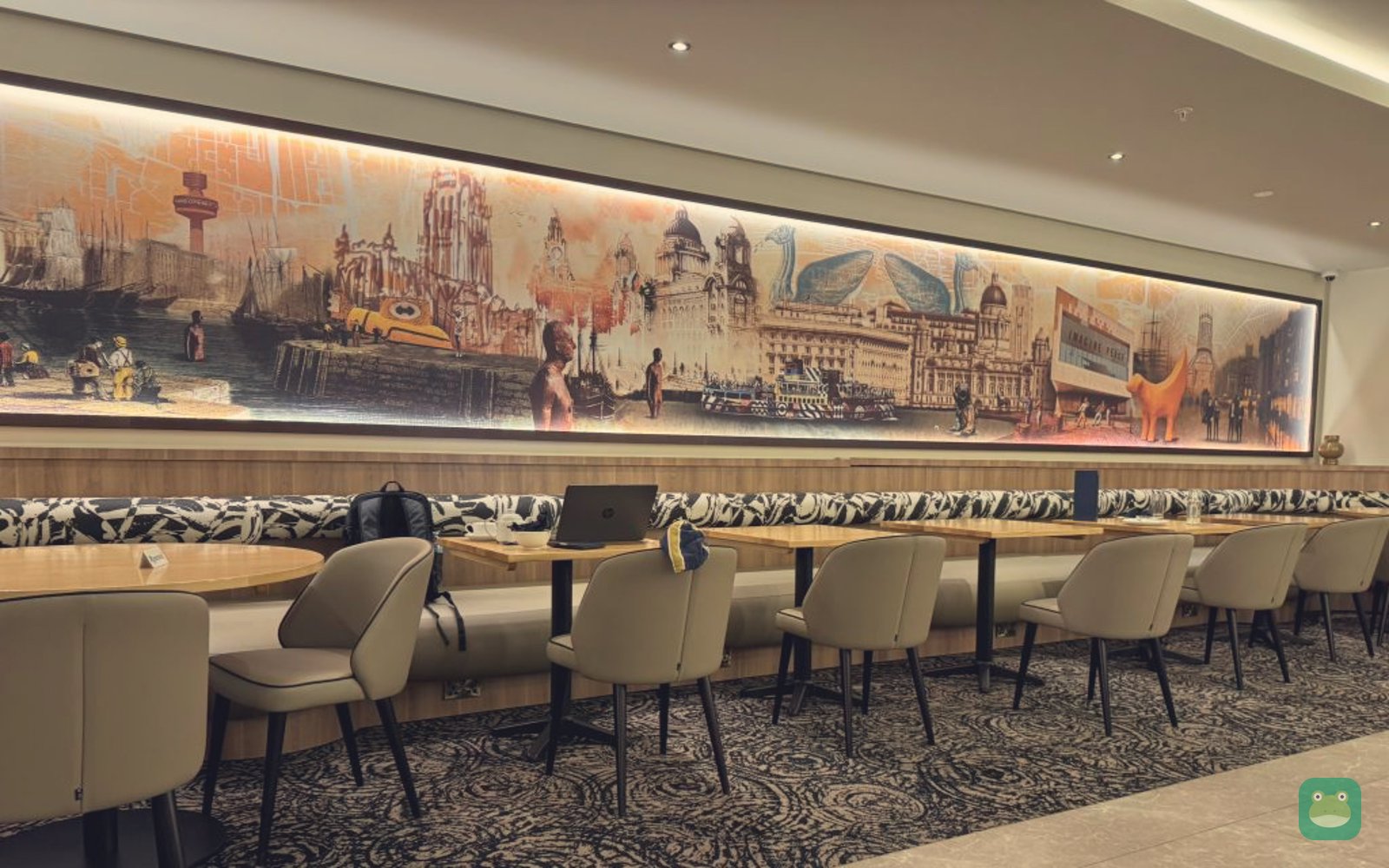 Seating at the Aspire lounge, Liverpool John Lennon Airport (2026)